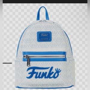 Loungefly Funko White and Blue Crown Backpack